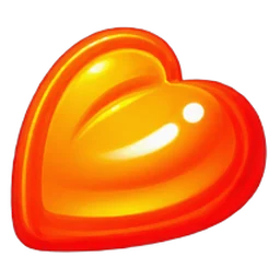 Oranges Herz